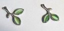 Brincos femininos folhas C1071 7