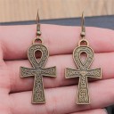 Brincos pendentes cruzados para senhora G467 6