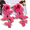 Brincos pendentes de flores G1450 6