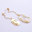 Brincos pendentes de rosto para senhora 4