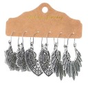 Brincos pendentes femininos 3 pares 26