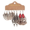 Brincos pendentes femininos 3 pares 31