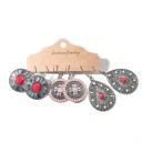 Brincos pendentes femininos 3 pares J450 4