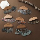 Brincos pendentes femininos 3 pares J450 1