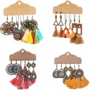 Brincos pendentes femininos 3 pares 2