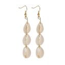 Brincos pendentes femininos com conchas 8