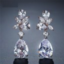 Brincos pendentes femininos com cristais G1241 4