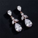 Brincos pendentes femininos com cristais G1241 11