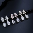 Brincos pendentes femininos com cristais G1241 1