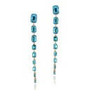 Brincos pendentes femininos com cristais G1294 4