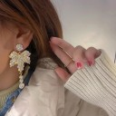 Brincos pendentes femininos com cristais G1430 6