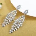 Brincos pendentes femininos com cristais G937 7