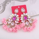 Brincos pendentes femininos com cristal G1239 16