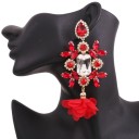 Brincos pendentes femininos com cristal G1239 48