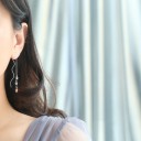 Brincos pendentes femininos com estrelas 4