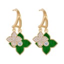 Brincos pendentes femininos com flores G1104 2