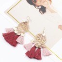 Brincos pendentes femininos com franjas G442 11