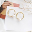 Brincos pendentes femininos com pérola G1208 6