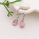 Brincos pendentes femininos com zircão G588 14