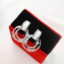 Brincos pendentes femininos com zircões G421 2