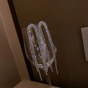 Brincos pendentes femininos com zircões G437 5