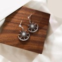 Brincos pendentes femininos com zircónias G1182 7