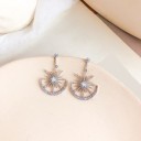 Brincos pendentes femininos com zircónias G1182 5