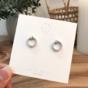 Brincos pendentes femininos com zircónias G1406 2