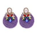 Brincos pendentes femininos com zircónias G202 42