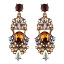 Brincos pendentes femininos com zircónias G639 44