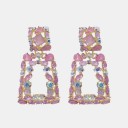 Brincos pendentes femininos com zircónios G478 16