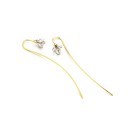 Brincos pendentes femininos flores G1061 1