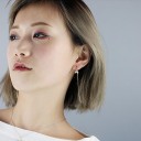 Brincos pendentes femininos flores G1061 6