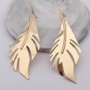 Brincos pendentes femininos folhas G938 16