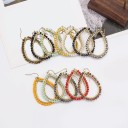 Brincos pendentes para senhora com contas G1388 1