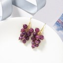 Brincos pendentes para senhora vinho 17