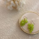 Brincos pendentes para senhora vinho 11