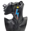 Brincos pendentes relâmpago femininos 2