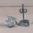 Brincos tipo pérola com zircões A3165 4