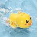 Brinquedo aquático de puxar pato amarelo para a banheira Brinquedo flutuante sem pilhas para crianças na piscina ou banheira 1