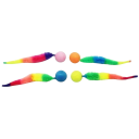 Brinquedo colorido para gatos 23 cm Bola com lagarta Brinquedo divertido para gatos Brinquedo criativo para brincar e caçar Brinquedo estimulante 2