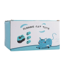 Brinquedo de caça para gatos Conjunto de 4 dispositivos rotativos com corda e isco Brinquedo interativo para exercício de gatos 2