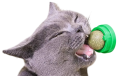 Brinquedo de gato auto-adesivo natural com bola rotativa de catnip Brinquedo de arranhar para gatos na parede ou no chão Diversão interativa 3