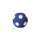 Brinquedo de látex para cães em forma de bola de futebol 6,5 cm pequena brinquedo interativo para roer 1