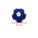 Brinquedo de látex para cães em forma de bola de futebol 6,5 cm pequena brinquedo interativo para roer 2