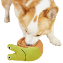 Brinquedo de Olfato para Cães e Gatos Caracol Brinquedo Interativo Desdobrável para Guloseimas Caracol de Treino em Fleece 6