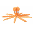 Brinquedo de peluche a apitar para cães 32×8 cm Polvo Brinquedo interativo com som Brinquedo de peluche resistente para mastigar e buscar 3