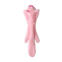 Brinquedo de peluche a apitar para cães 45 cm Porquinho rosa sem enchimento Brinquedo interativo resistente Brinquedo a apitar para morder Brinquedo macio para cães 1