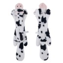 Brinquedo de peluche a apitar para cães 45 cm Vaca sem enchimento Brinquedo interativo resistente Brinquedo a apitar para morder Brinquedo macio 2