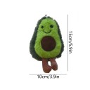 Brinquedo de pelúcia para cães abacate 15 x 10 cm brinquedo macio com apito para cães pequenos e médios 2